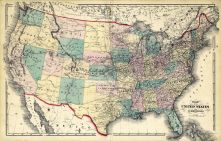 United States Map, Yates County 1876